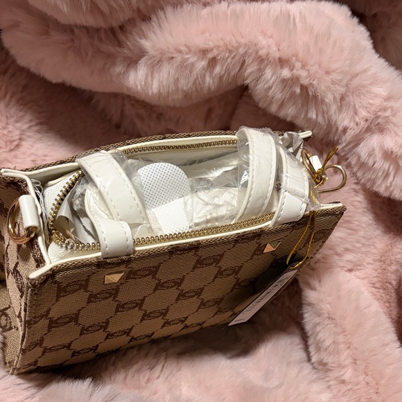 Bebe Beige and Brown Mini Bag - Picture 4 of 8